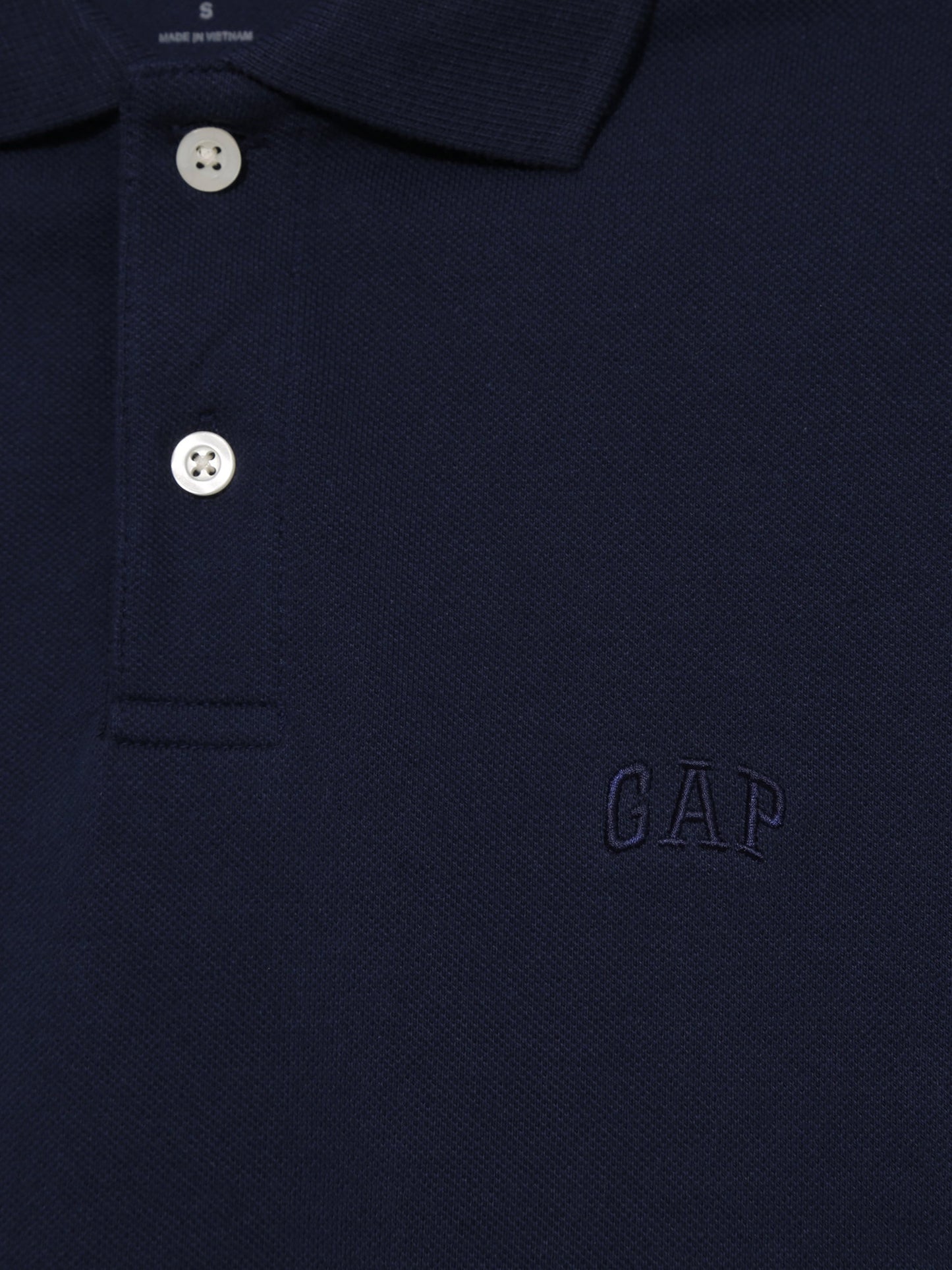 Lacivert Gap Logo Piqué Polo Yaka T-shirt