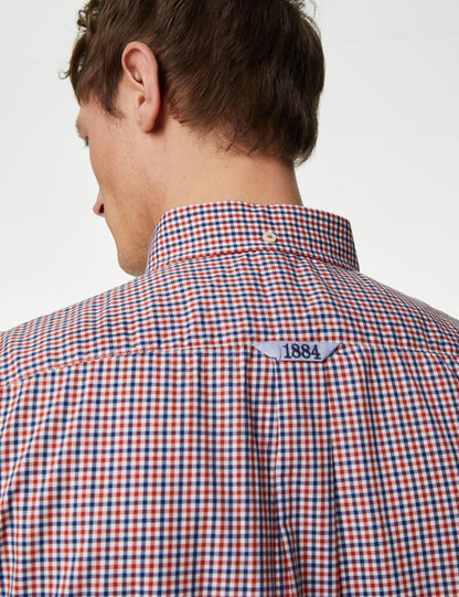 Regular Fit Kısa Kollu Oxford Gömlek