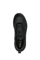 Geox Erkek Siyah U Xtors D -mesh + Suede Bağcıklı Deri Sneaker