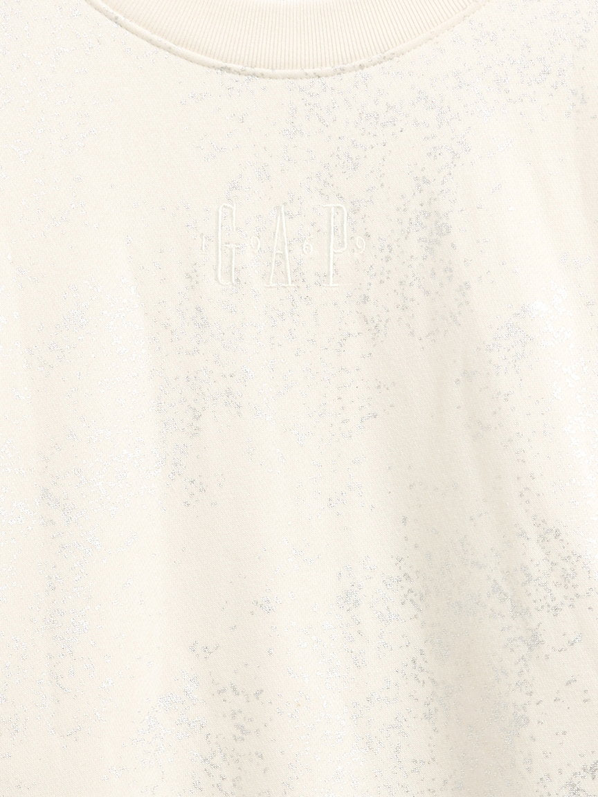 Beyaz Logo Crop Sweatshirt