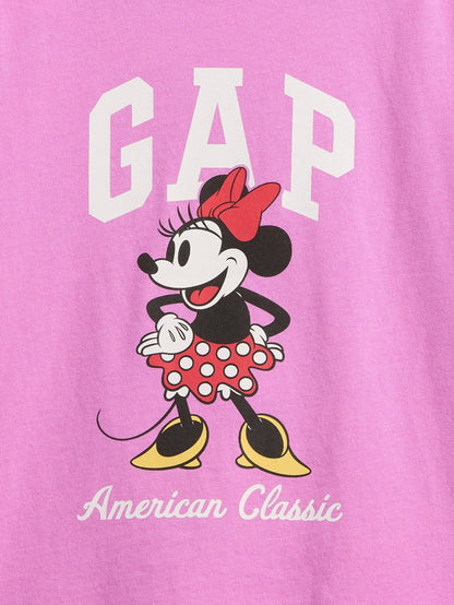 Pembe Disney Minnie Mouse Logo T-shirt