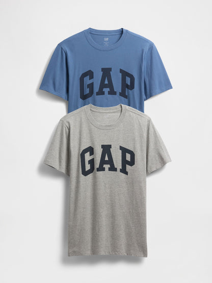 Gri Everyday Soft Gap Logo 2'li T-shirt Seti