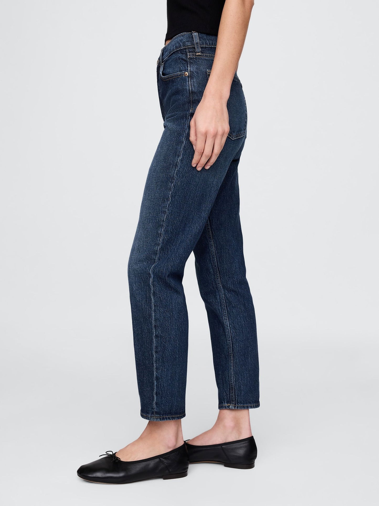 Mavi High Rise Cheeky Straight Washwell Jean Washwell