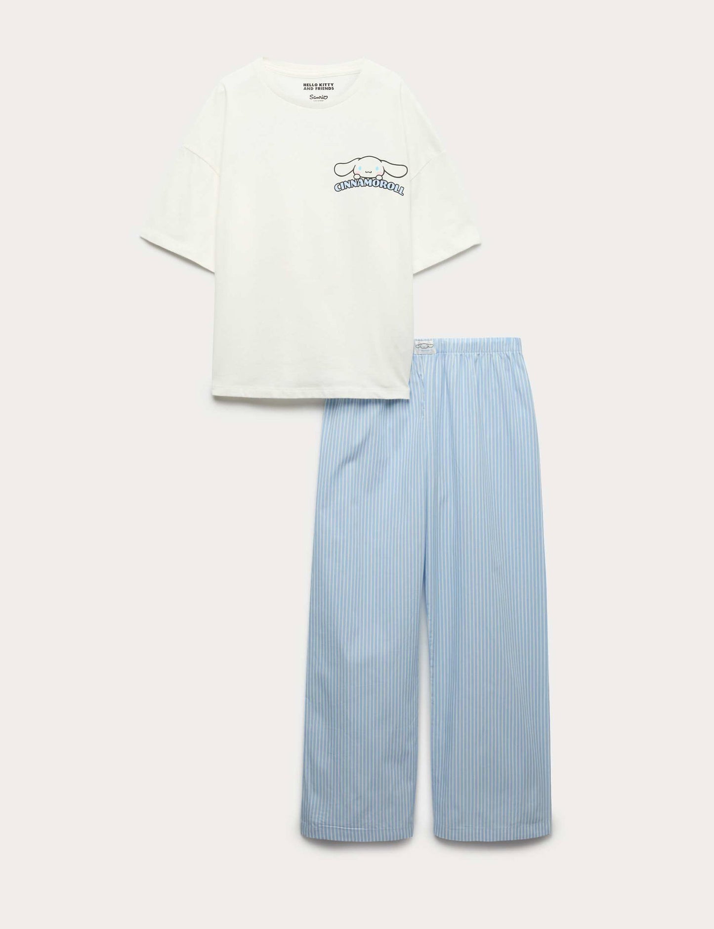 Saf Pamuk Cinnamoroll Pijama Takımı (0–16 Yaş)