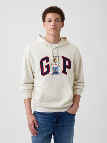 Beyaz Gap Logo Fransız Havlu Kumaş Sweatshirt
