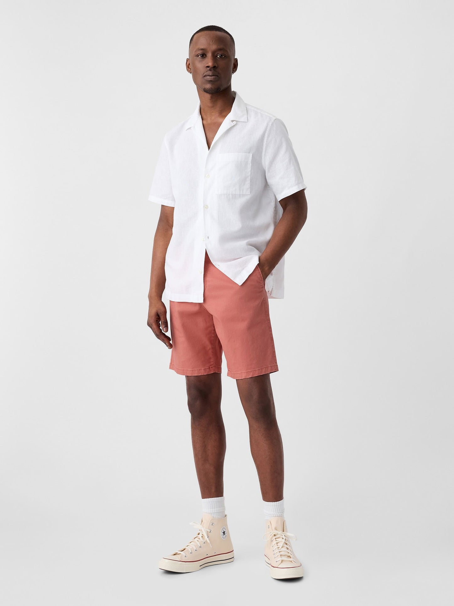 Kırmızı Essential Khaki Şort