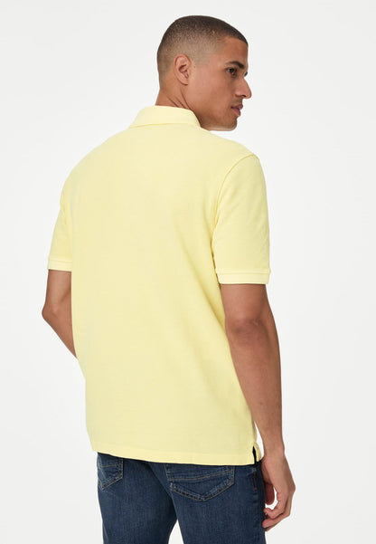 Saf Pamuklu Kısa Kollu Polo Yaka T-shirt