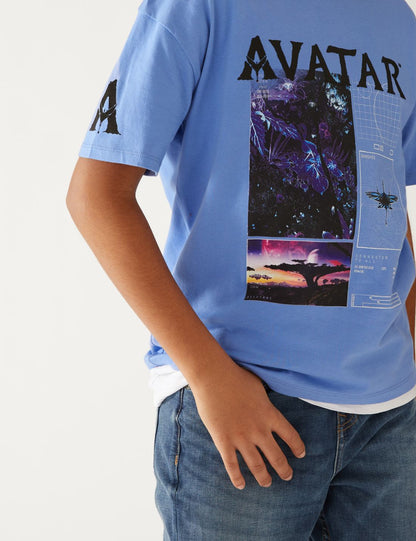 Saf Pamuklu Avatar: T-shirt (6-16 Yaş)
