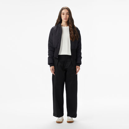 Lacoste Kadın Kapüşonlu Renk Bloklu Siyah Ceket