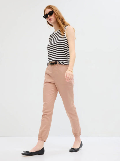 Pembe Twill Girlfriend Jogger Washwell™ Pantolon