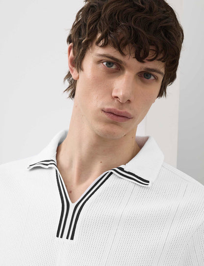 Saf Pamuk Polo T-shirt