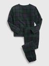 Erkek Çocuk |                                                                                                        Siyah Ekoseli Takım Pijama Set
