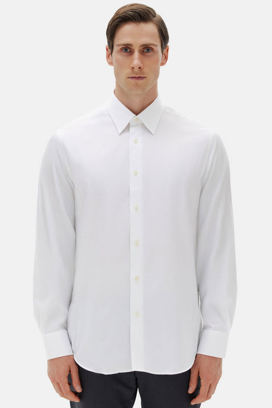 Damat Comfort Beyaz Düz Gömlek