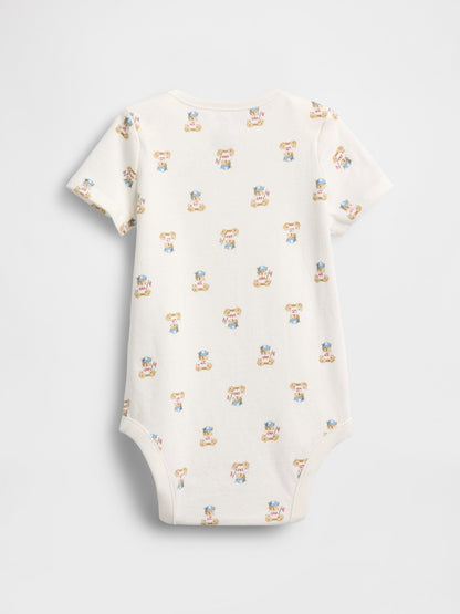 Beyaz First Favorites Organik Pamuk Bodysuit