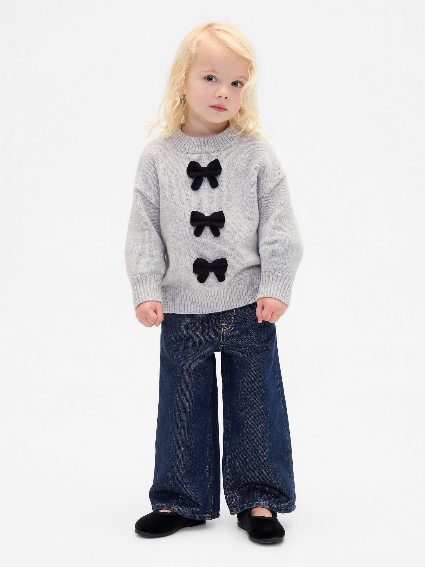 Koyu Mavi Metallic Pull-on Baggy Jean Pantolon