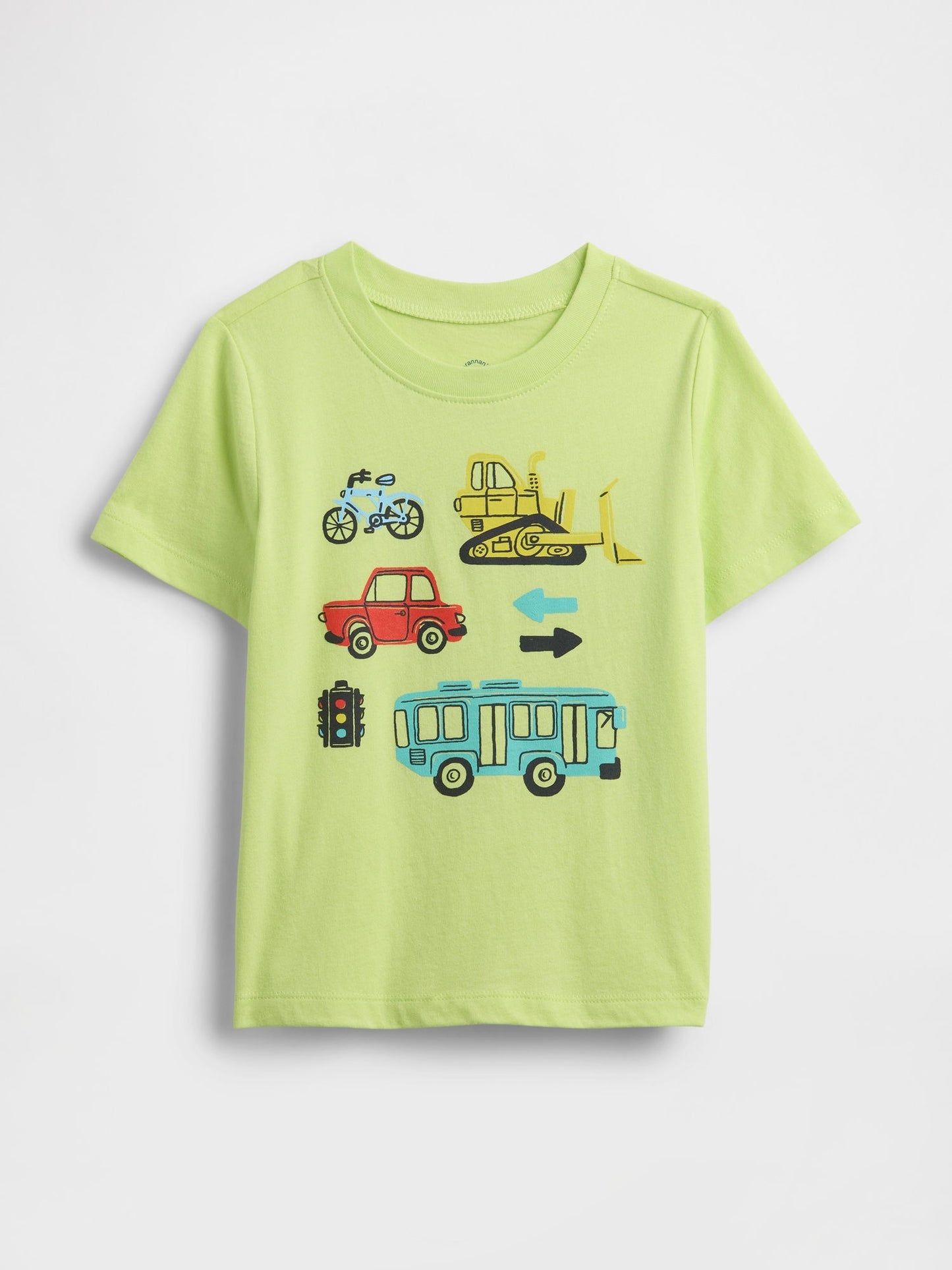 Açık Yeşil Gap Logo Grafikli T-shirt