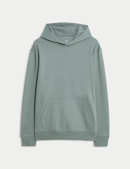 Pamuk Karışımlı Kapüşonlu Sweatshirt
