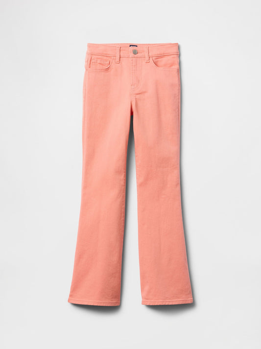 Turuncu Flare Jean Pantolon