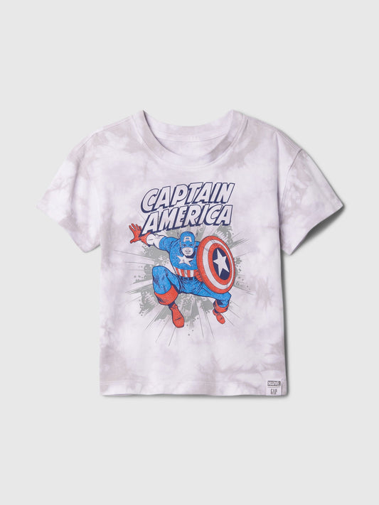 Gri Marvel Grafikli T-shirt