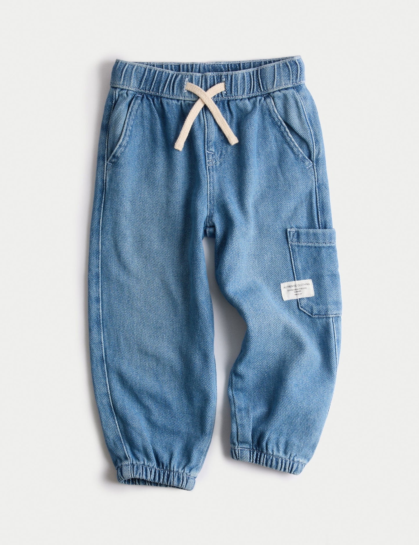 Relaxed Denim Kargo Jean (2-8 Yaş)