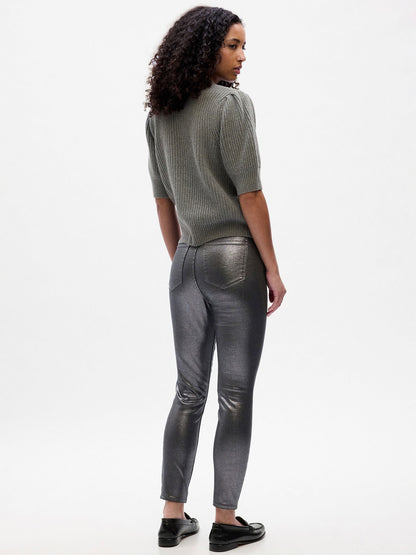Koyu Gri High Rise Universal Legging Washwell™ Jean Pantolon