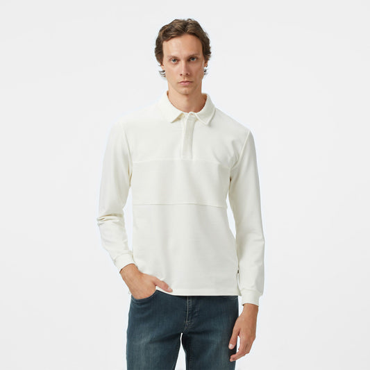 Nautica Erkek Ekru Classic Fit Polo