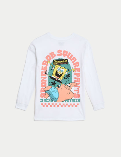 Saf Pamuklu Spongebob Squarepants:trade_mark: Sweatshirt (6-16 Yaş)