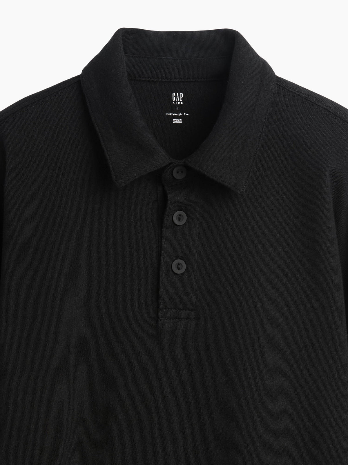 Siyah Heavyweight Relaxed Polo T-shirt