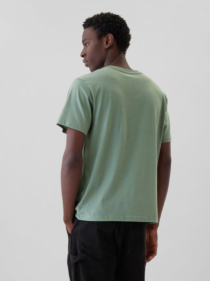 Yeşil Biggie Grafikli T-shirt