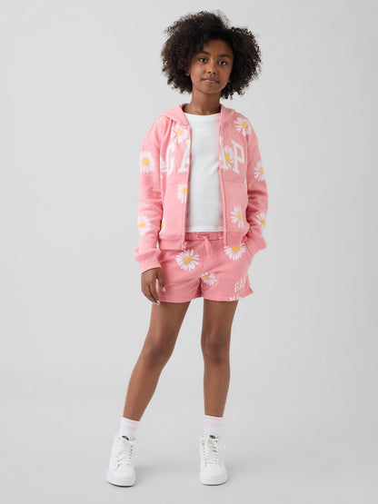 Pembe Gap Logo Fransız Havlu Kumaş Pull-on Şort