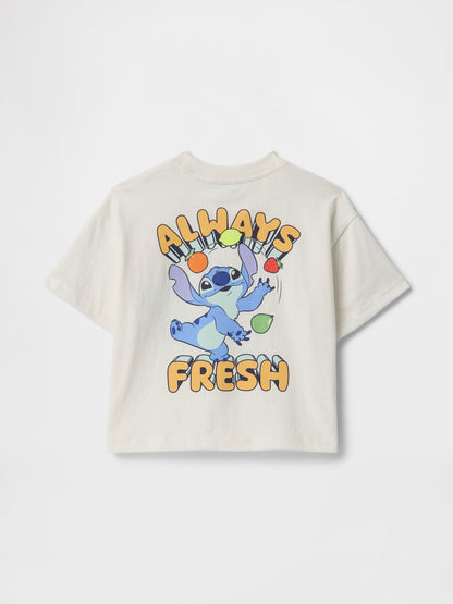 Kırık Beyaz Disney Grafikli T-shirt