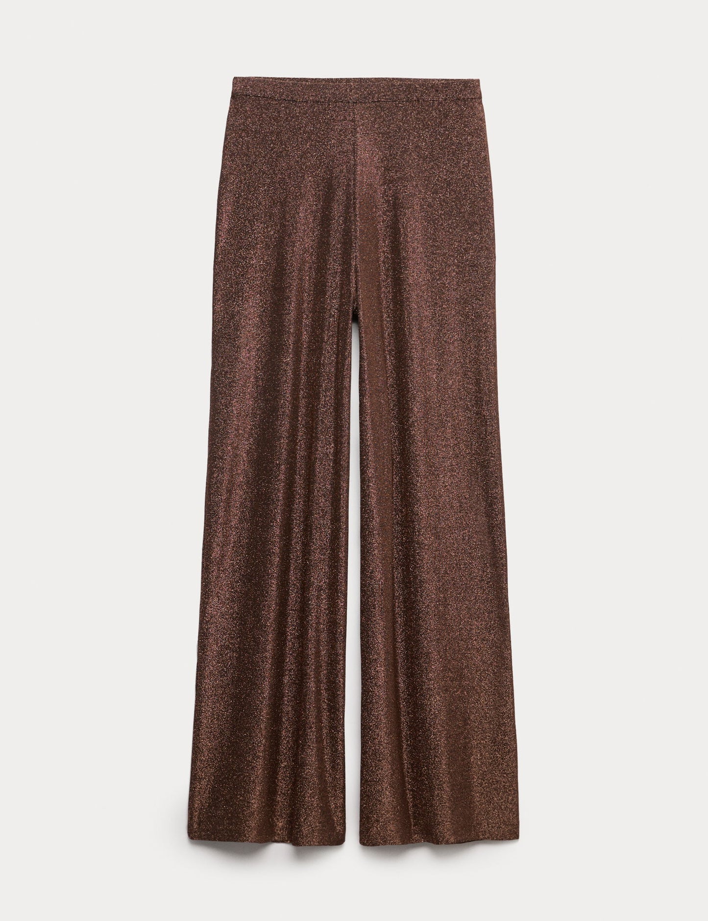 Parıltılı Geniş Paça Pantolon
