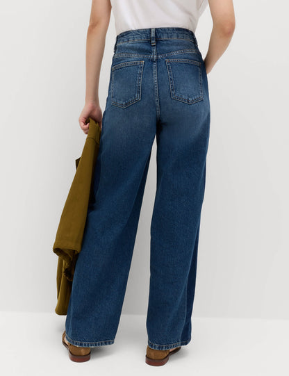 Pamuklu Wide Leg Pantolon