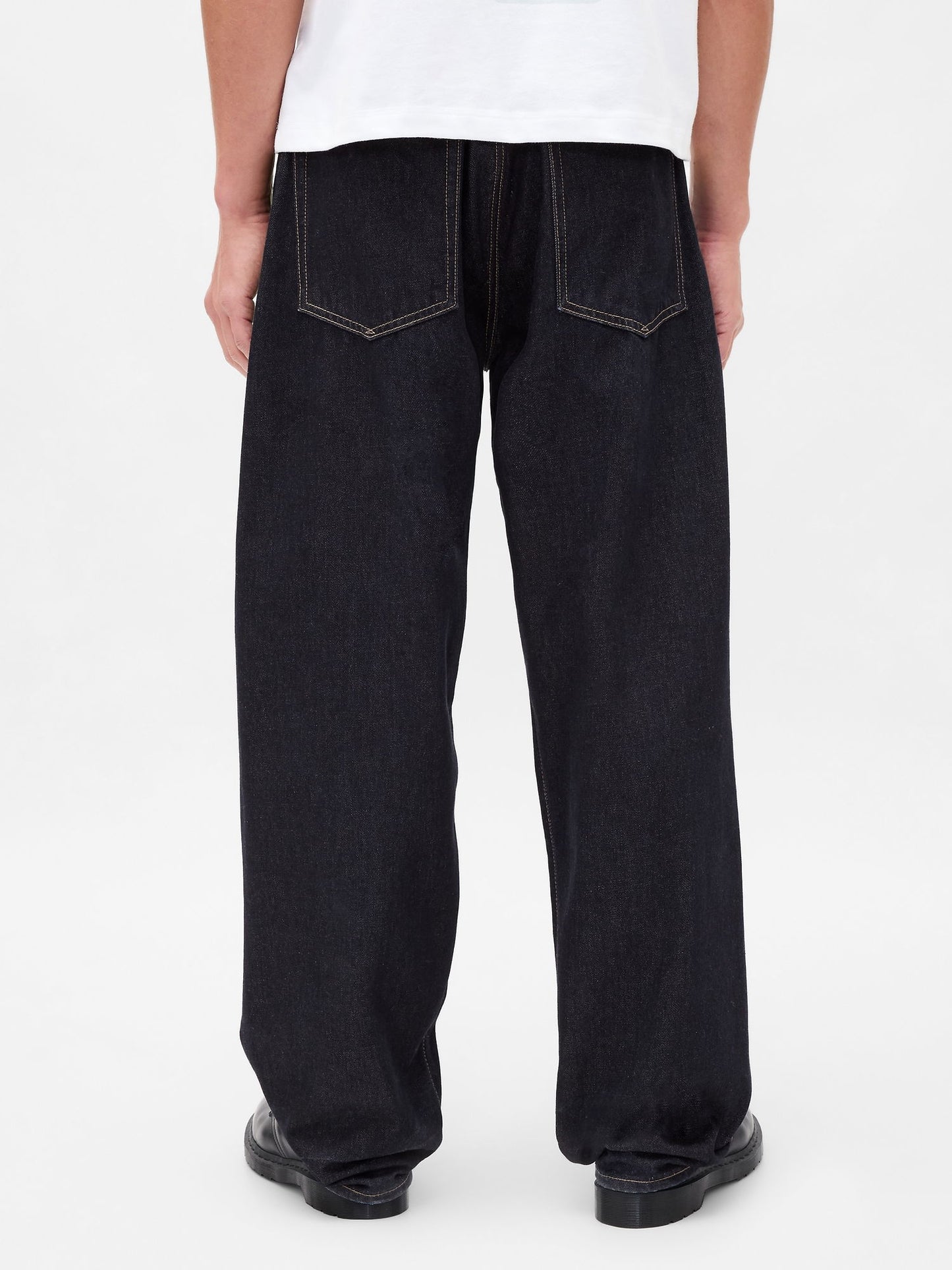 Koyu Mavi Extra Baggy Jean Pantolon