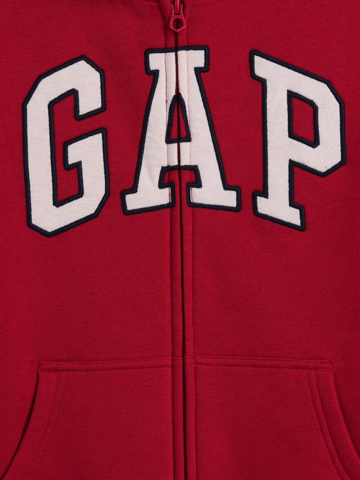Kırmızı Sherpa Astarlı Logo Fermuarlı Sweatshirt