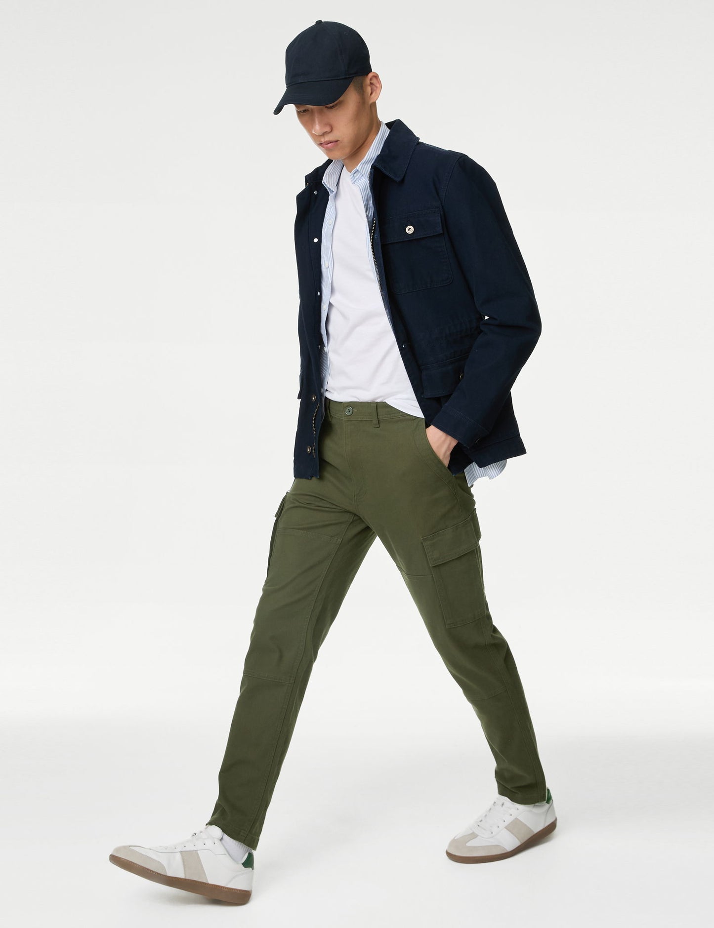 Tapered Fit Kargo Pantolon