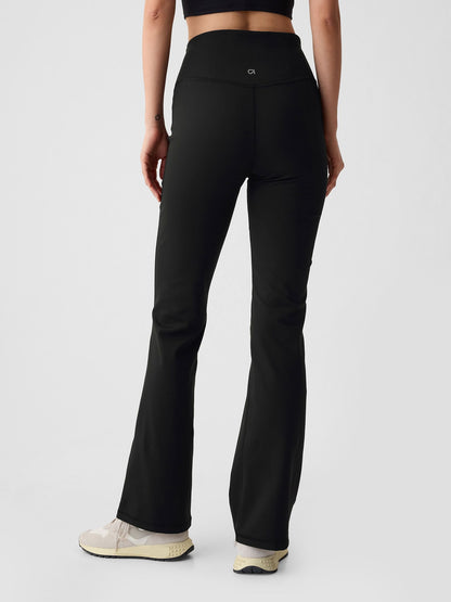 Siyah Gapfit Sky High Rise Flare Legging Tayt