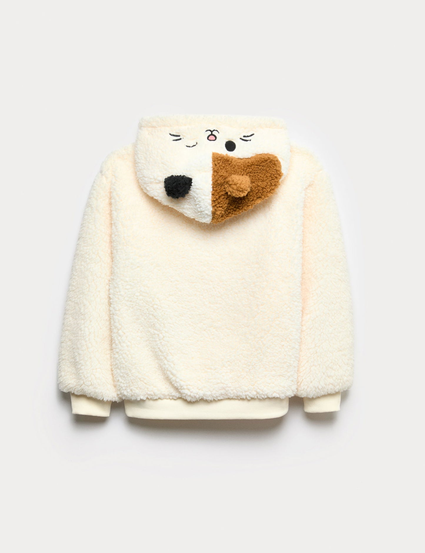Squishmallows Kedili Borg Kapüşonlu Sweatshirt