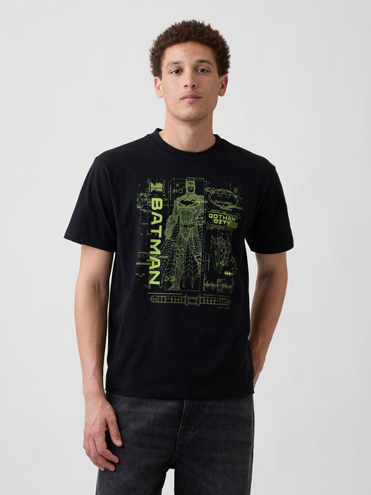 Siyah Wb™ Batman Everyday Soft Grafik Baskılı T-shirt