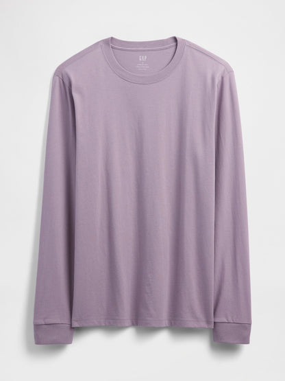 Açık Lila Everyday Soft Bisiklet Yaka T-shirt