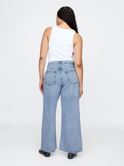 Açık Mavi Baggy Jean Pantolon