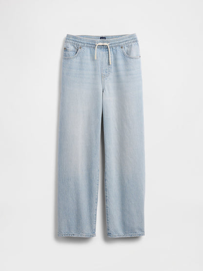 Açık Mavi Ultrasoft Baggy Jean Pantolon