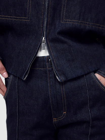 Koyu Mavi Gapstudio Iki Cepli Denim Ceket