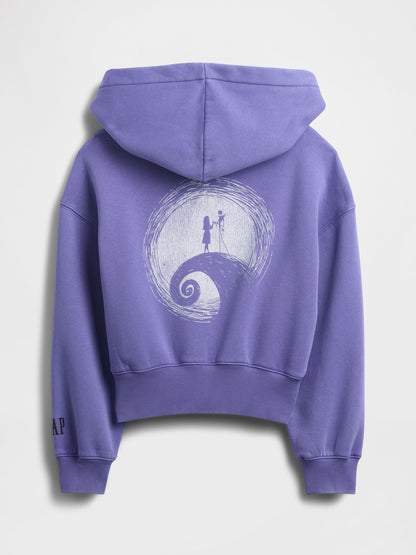 Mor Gap × Disney Tim Burton’s The Nightmare Before Christmas Vintagesoft Crop Sweatshirt