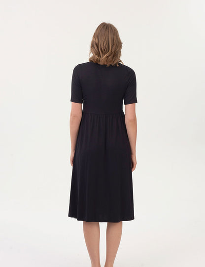 Relaxed Fit Midi Örme Elbise