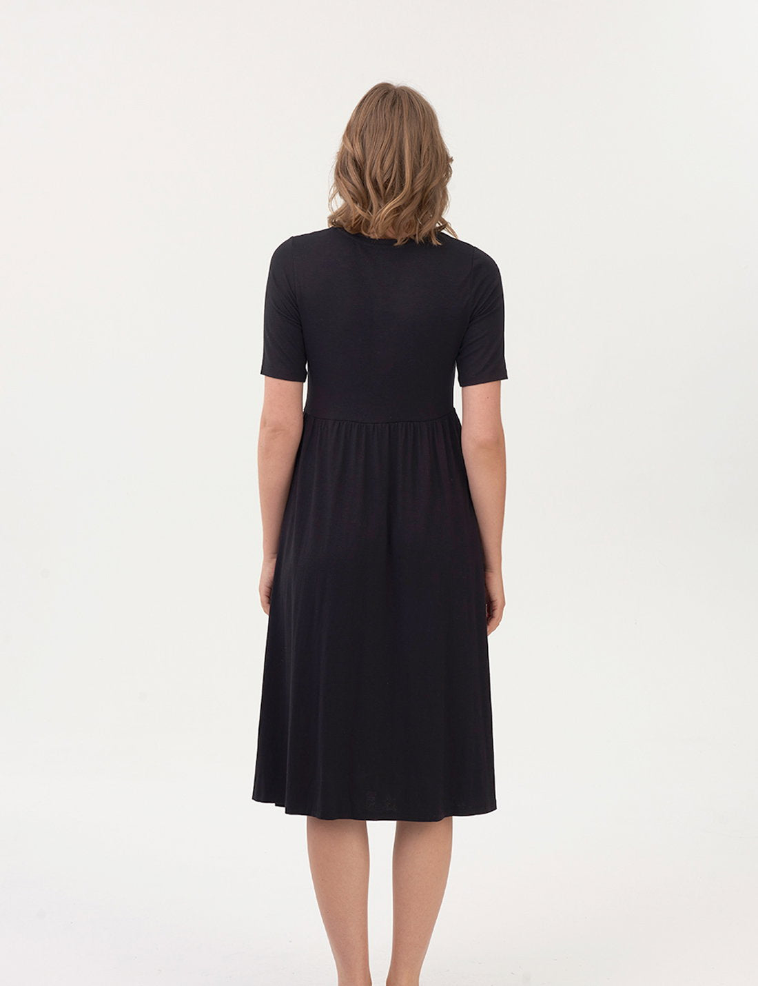 Relaxed Fit Midi Örme Elbise