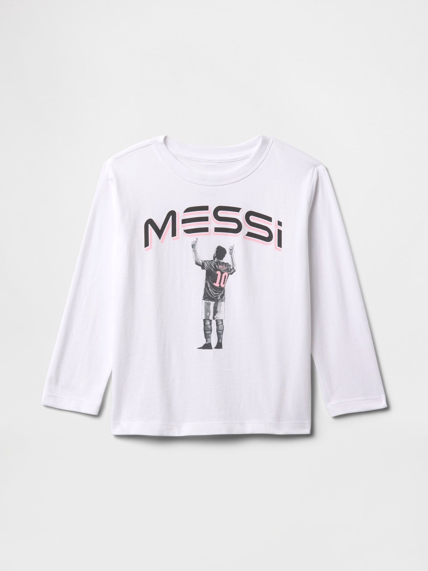 Beyaz Messi Grafik T-shirt