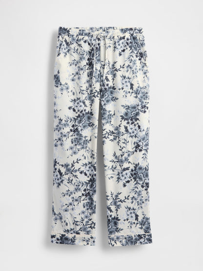 Açık Gri Poplin Pijama Altı