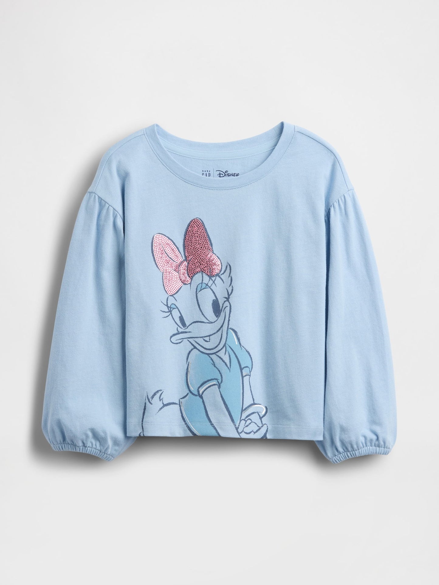 Açık Mavi Disney Grafik Baskılı T-shirt