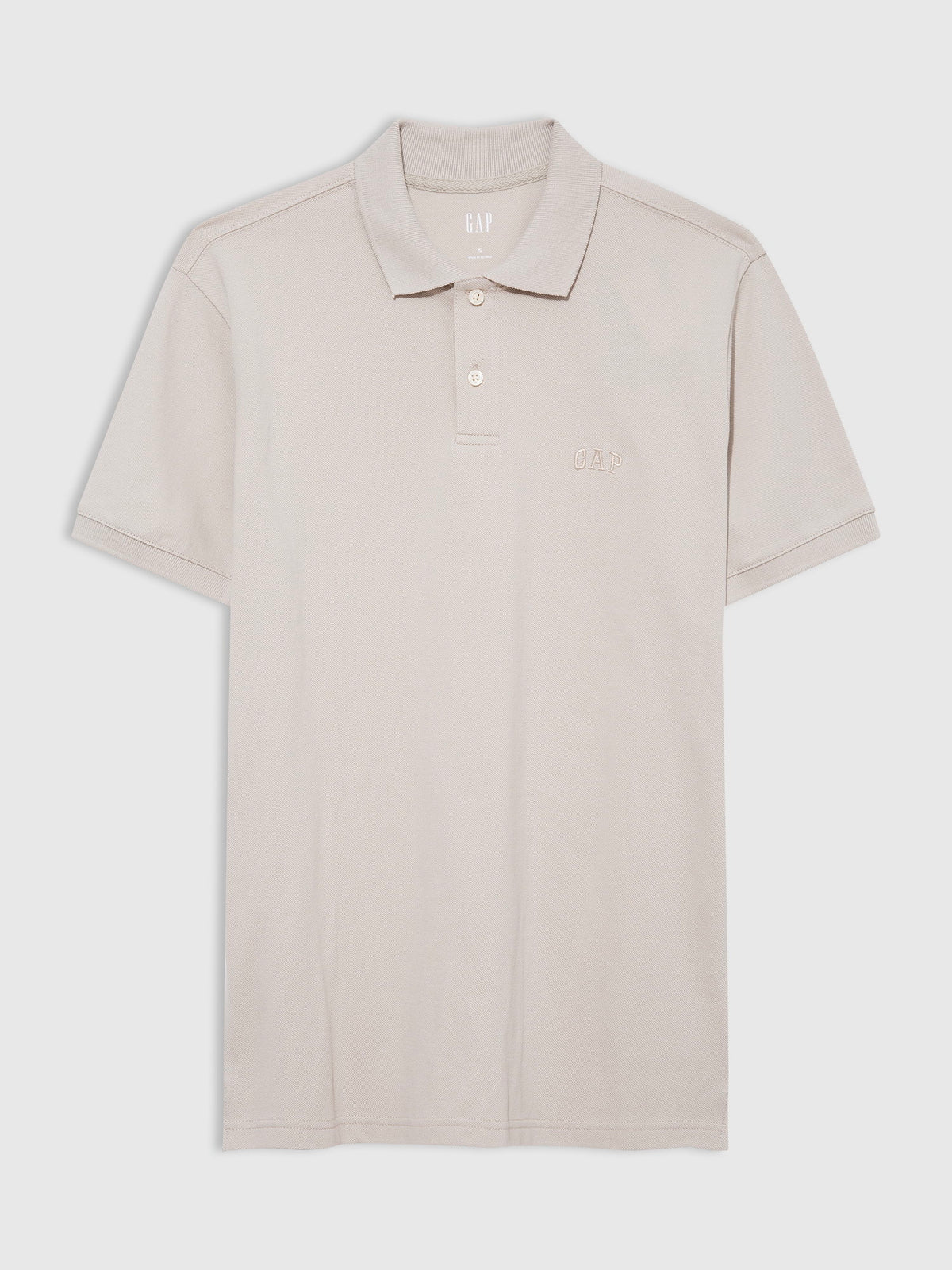 Açık Mavi Gap Logo Piqué Polo Yaka T-shirt
